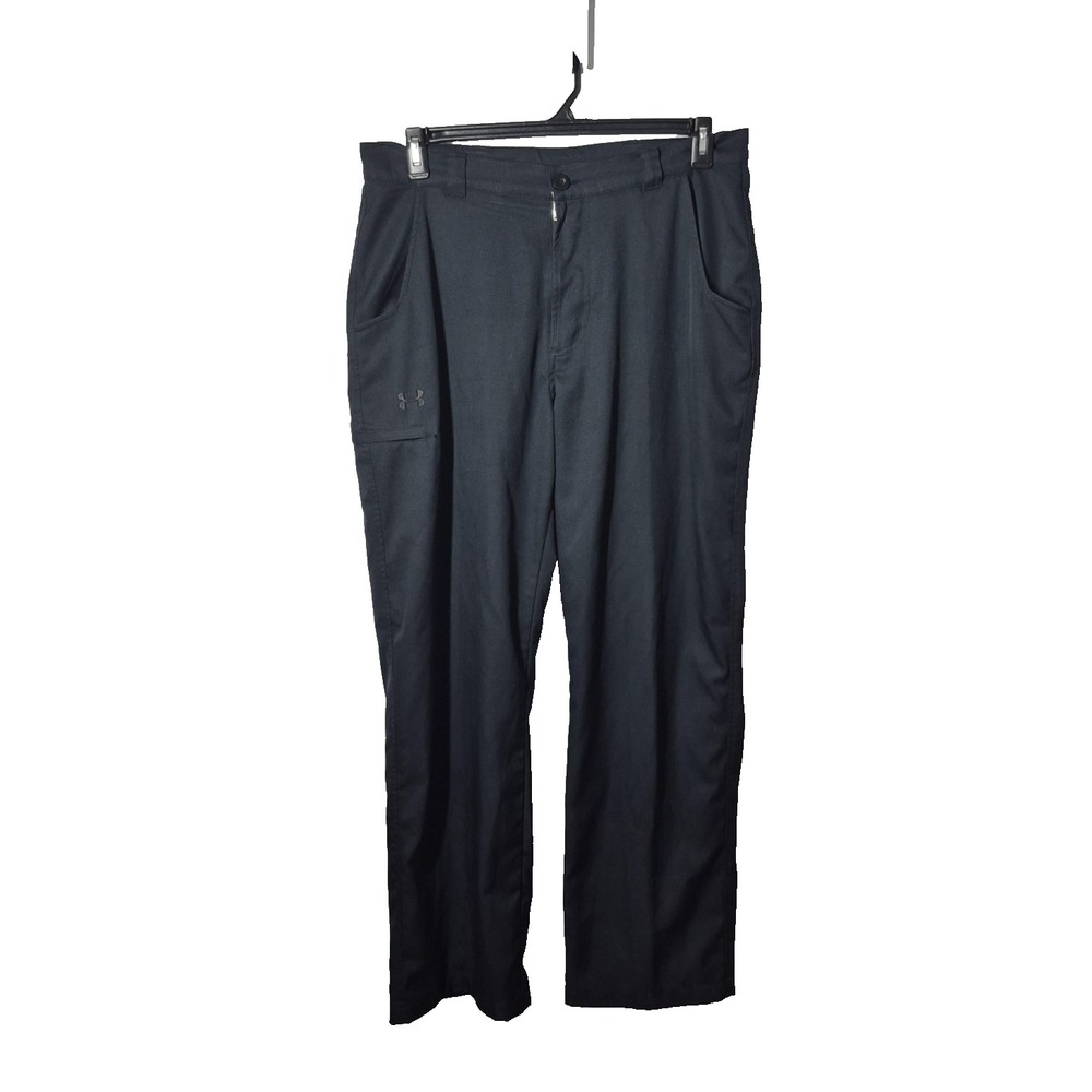 Under Armour Golf Pants Mens 34 Black Performance Stretch Polyester‎ Lightweight
